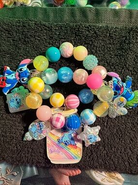 Stitch Beaded Stretch Bracelet - Multicolor